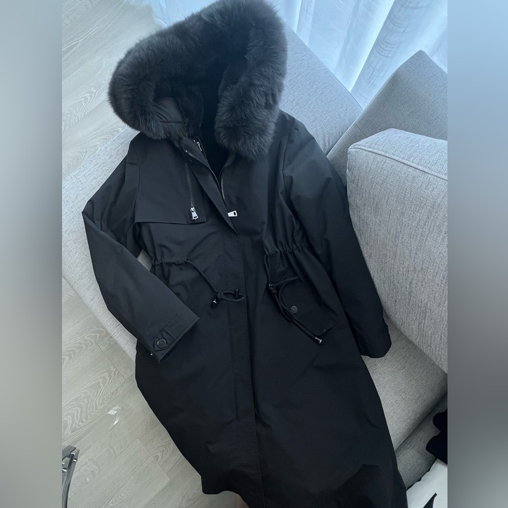 Double-layer rabbit fur Coat - Picture 3 of 16